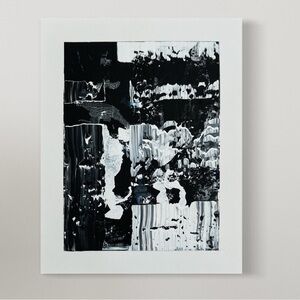 Untitled artwork 1x14 inches acrylic on yupo paper